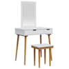 vidaXL Tualettlaua komplekt FAUSKE 3 tk Valge 76 x 50 x 143 cm