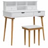 vidaXL Tualettlaua komplekt FAUSKE 3 tk Valge 100 x 50 x 103,5 cm
