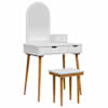 vidaXL Tualettlaua komplekt FAUSKE 4 tk Valge 76 x 50 x 143 cm