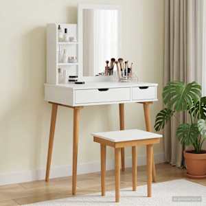 Komplet toalet FAUSKE 4 kos Bela 76 x 50 x 143 cm