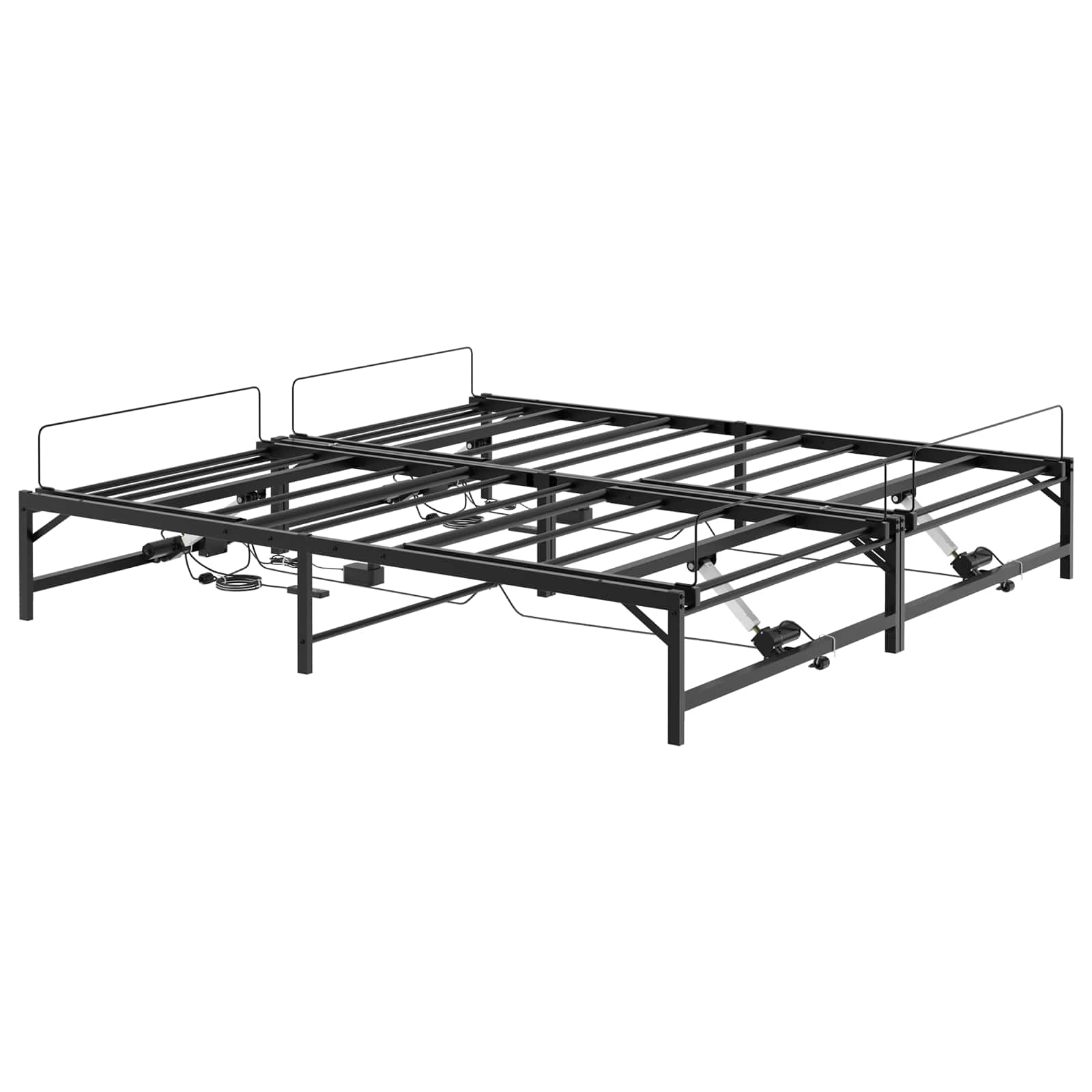 Sähkösäätöinen sänky runko Musta 6FT Super King Size Teräs - Image 5