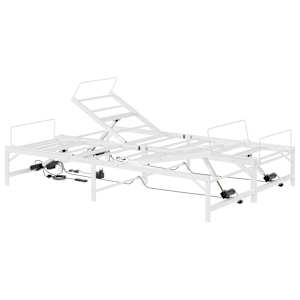 vidaXL Elektriline Reguleeritav Voodi Raam Valge 120 x 190 cm Teras