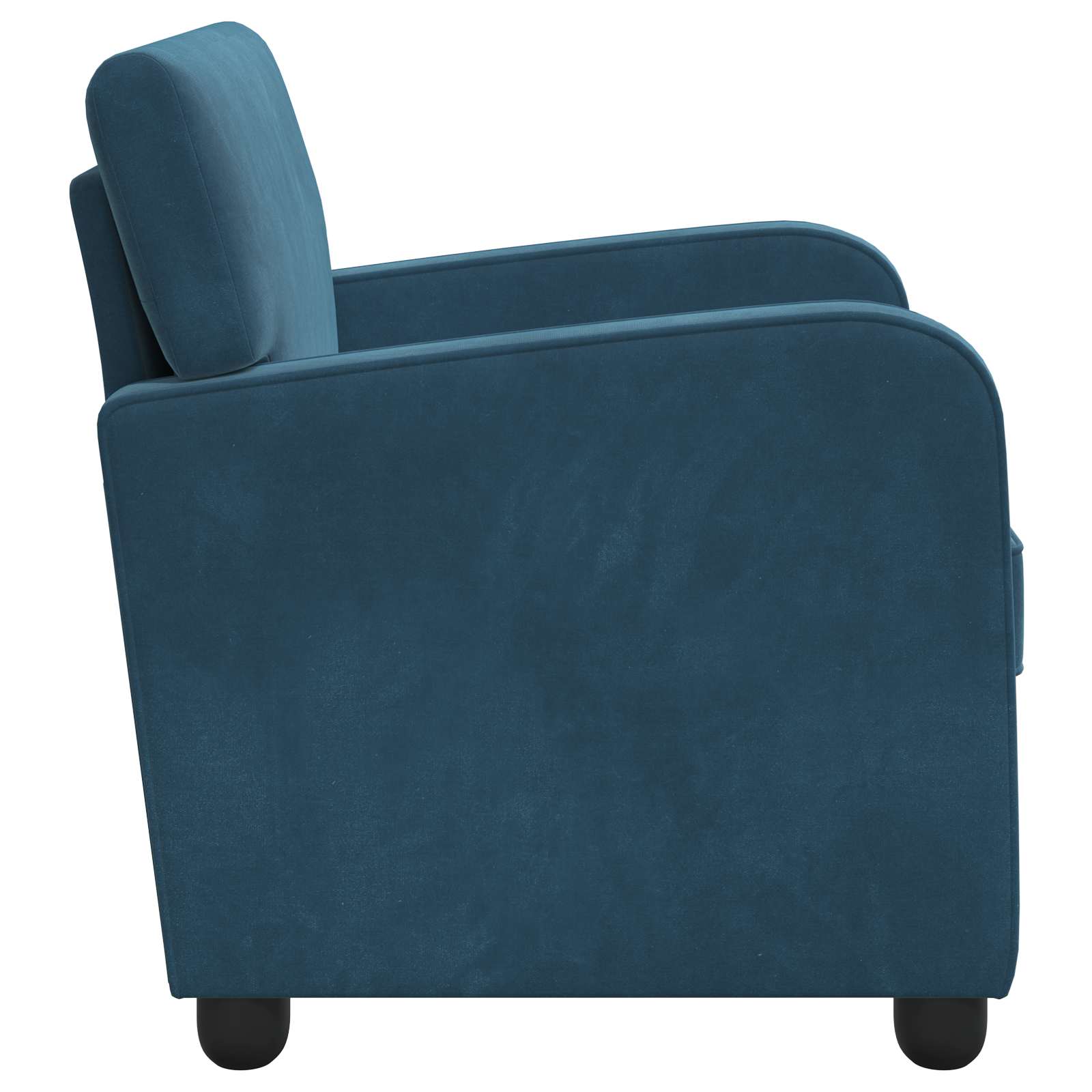 Fauteuil Blauw fluweel - Afbeelding 4