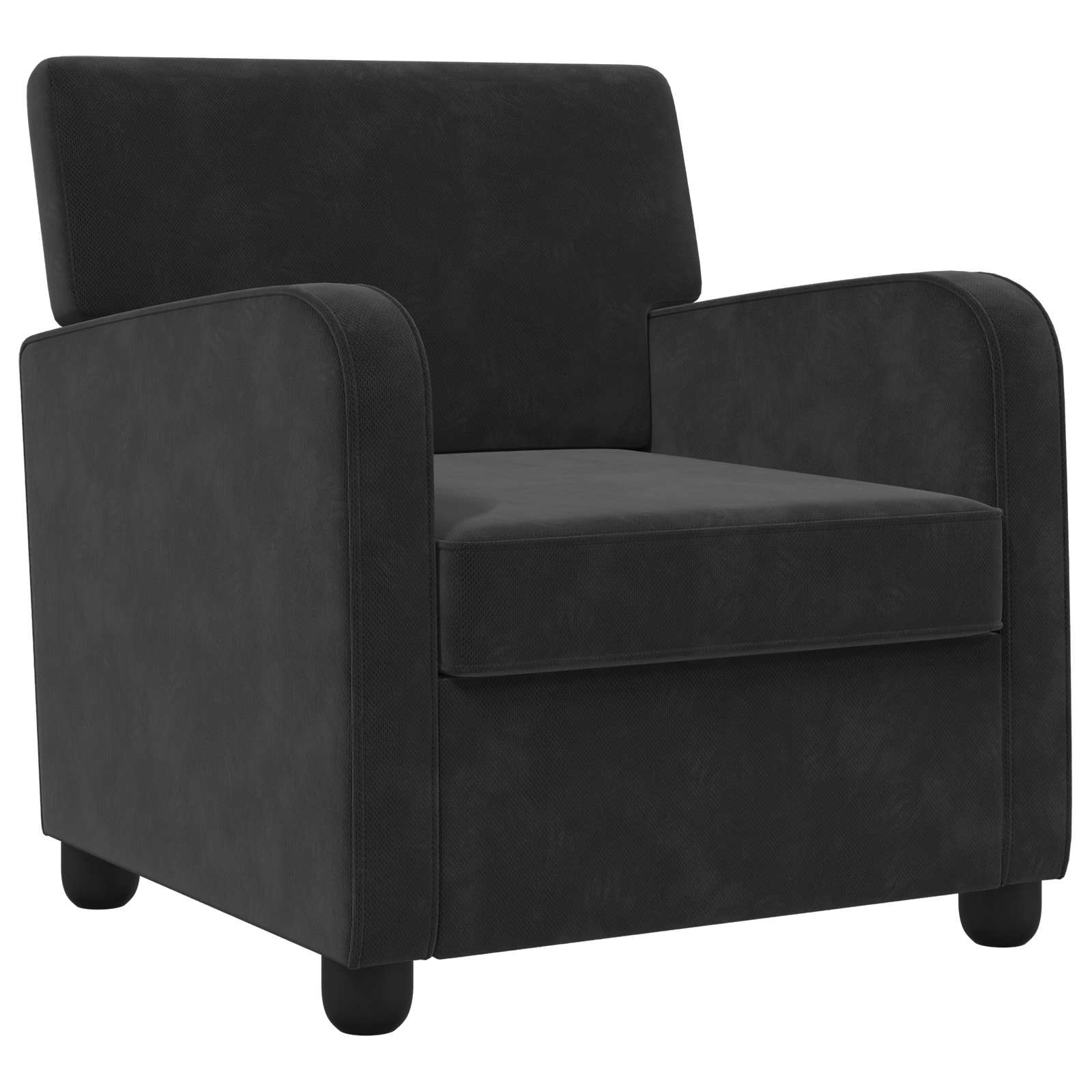 Fauteuil Zwart fluweel - Afbeelding 2