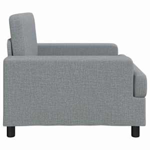 křeslo Světle šedá Textil - obrázek 4