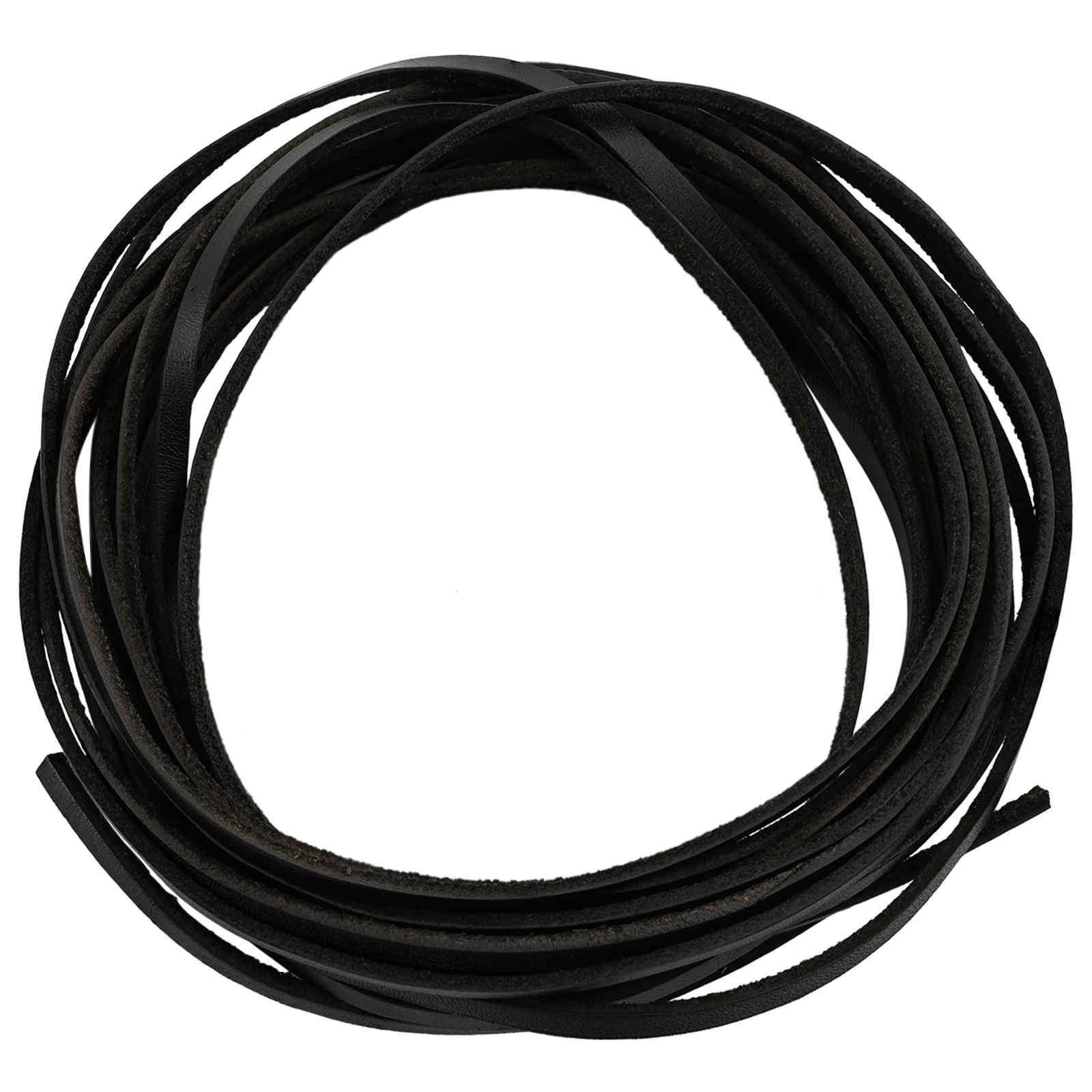 Usnjeni trak Črna 200 x 0,3 cm Usnje - slika 3