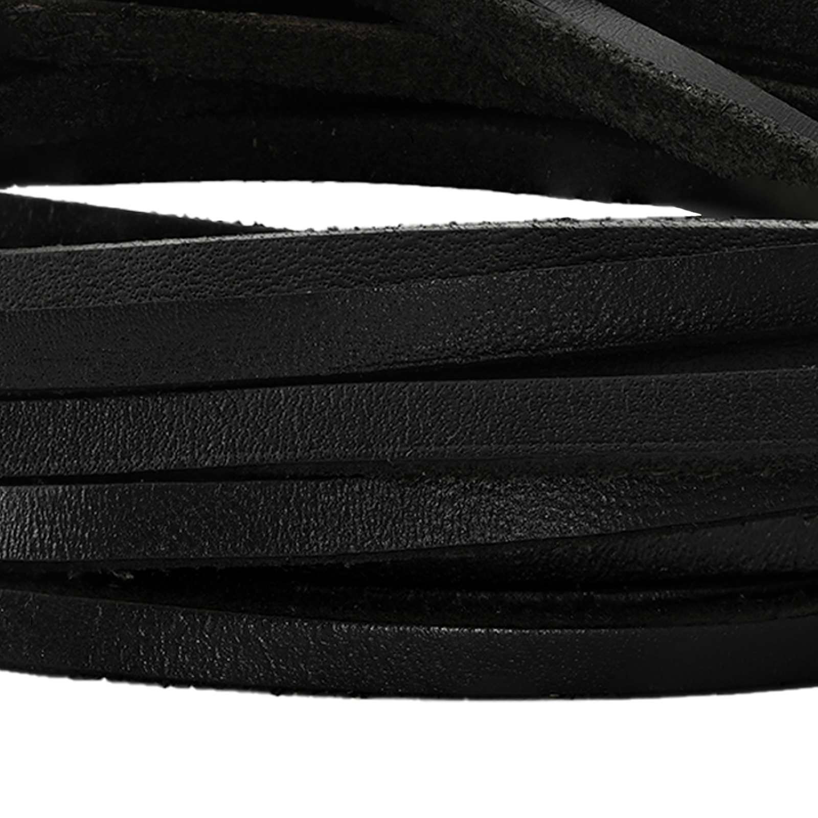 Usnjeni trak Črna 1000 x 0,4 cm Usnje - slika 4
