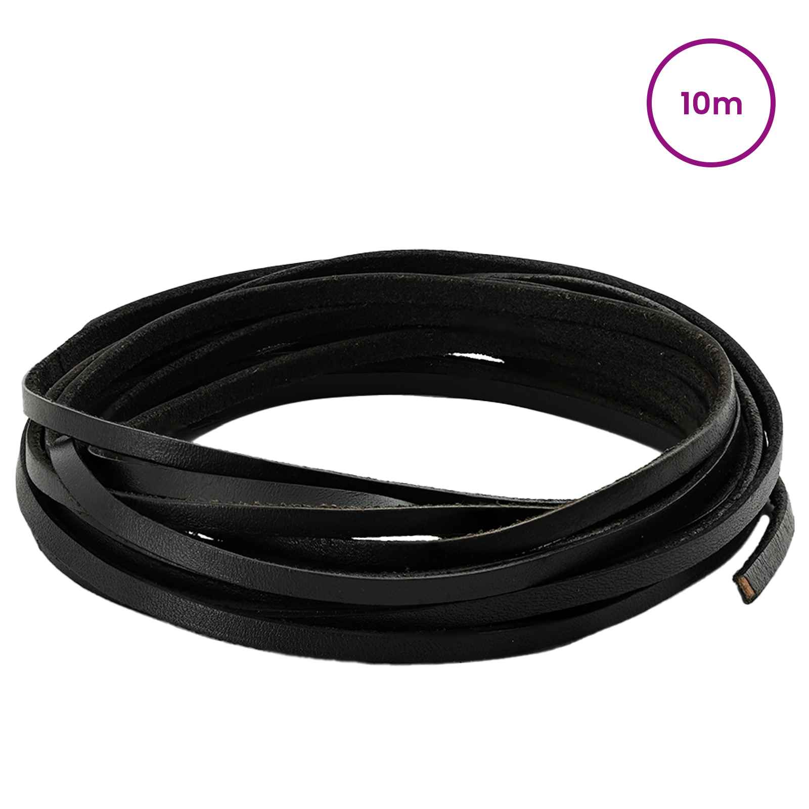 Usnjeni trak Črna 1000 x 0,4 cm Usnje - slika 2