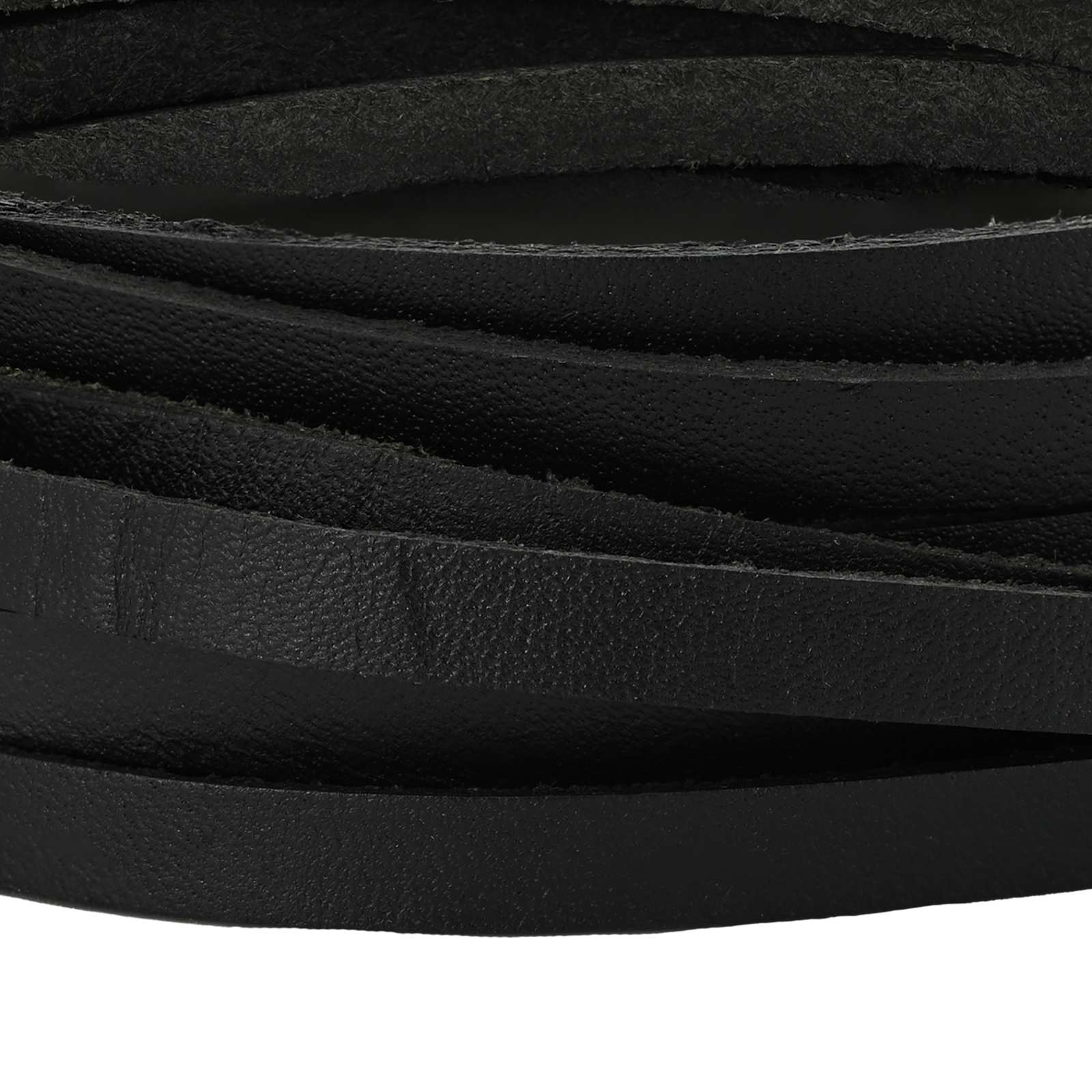 Usnjeni trak Črna 200 x 0,6 cm Usnje - slika 4