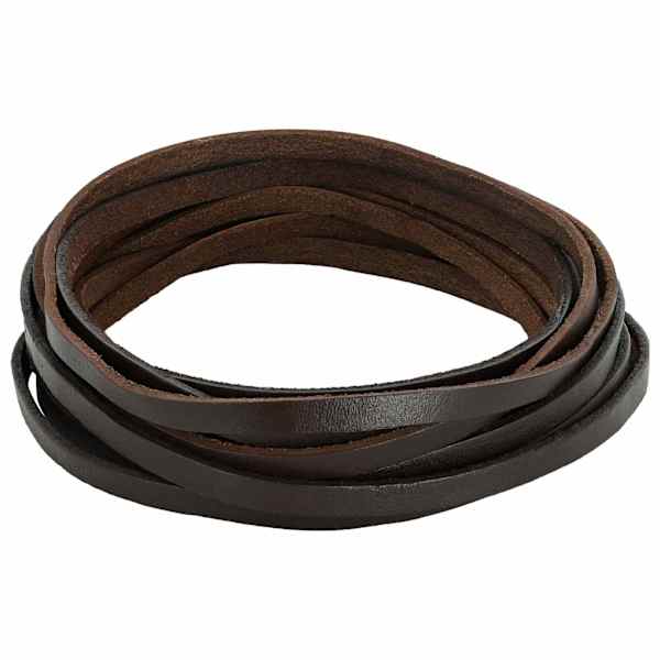 vidaXL Nahk Rihm 1 Tume pruun 200 x 0,8 cm Nahk