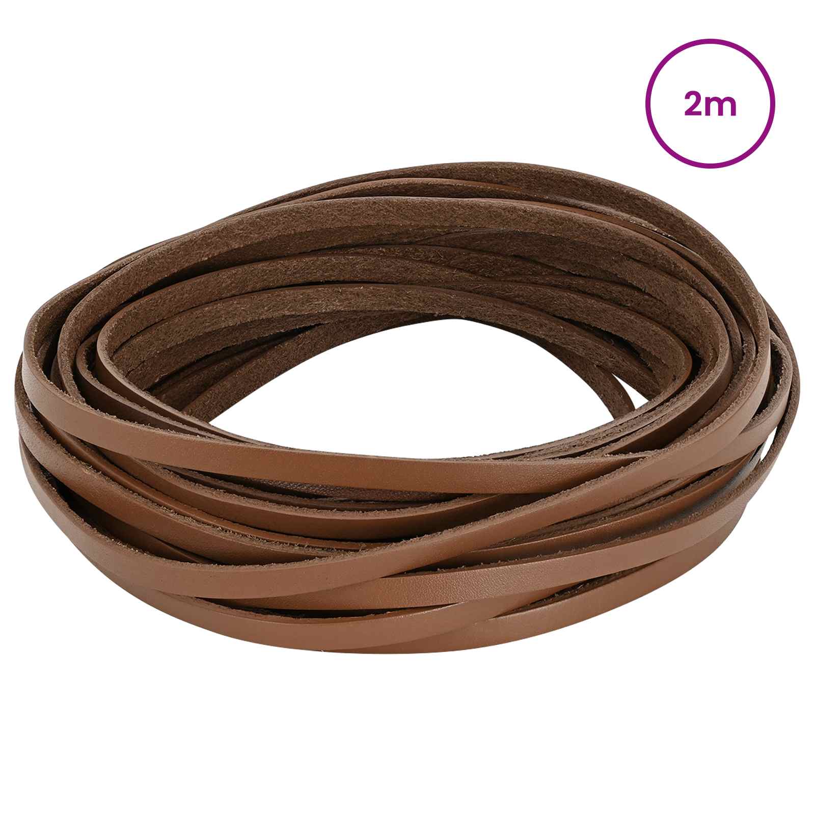 Usnjeni trak Rjava 200 x 0,6 cm Usnje - slika 2