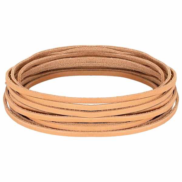 vidaXL Nahk Rihm 1 Helepruun 200 x 0,3 cm Nahk