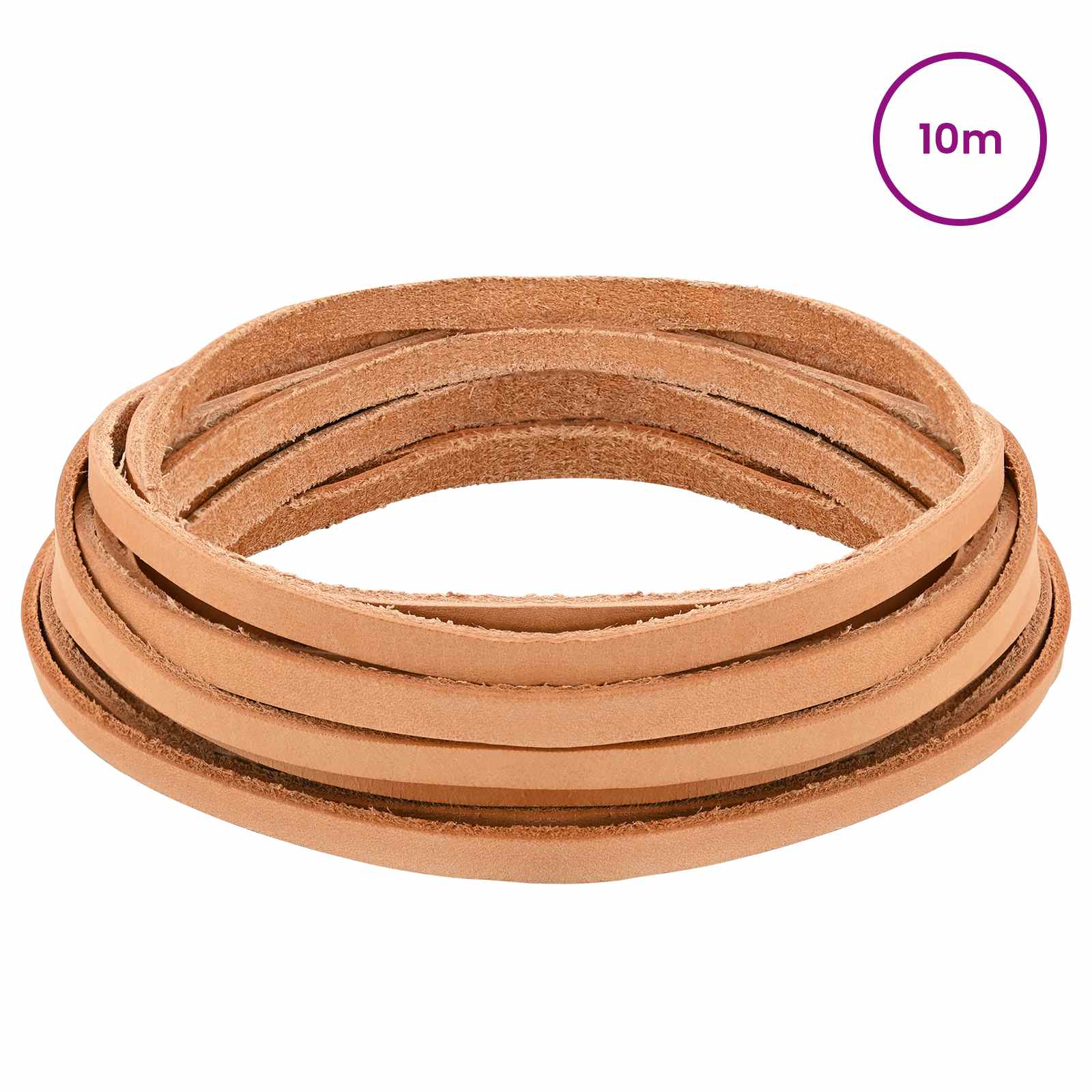 Usnjeni trak Svetlo rjava 1000 x 0,5 cm Usnje - slika 2