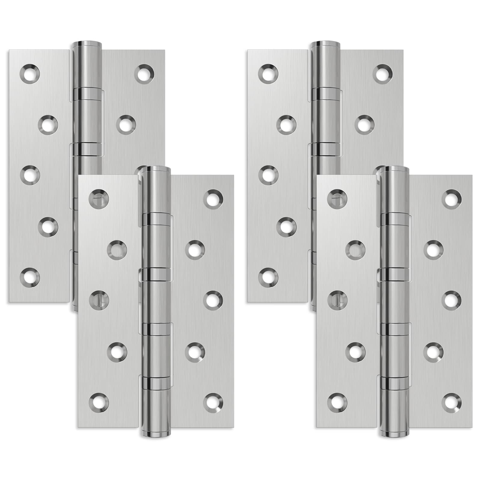 Tečaj 4 kos 125 x 75 x 13 mm Srebrna Jeklo