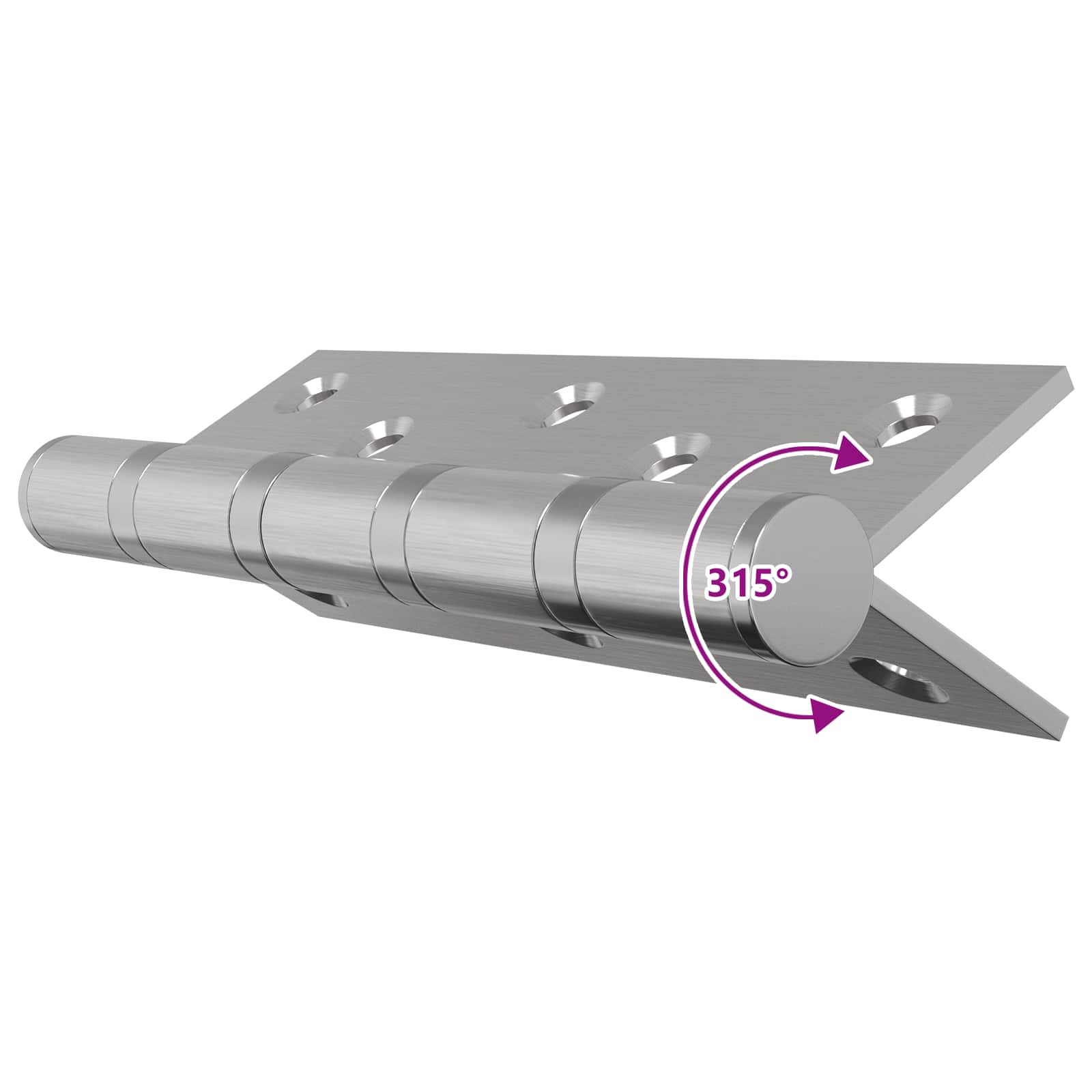 Tečaj 8 kos 125 x 75 x 13 mm Srebrna Jeklo