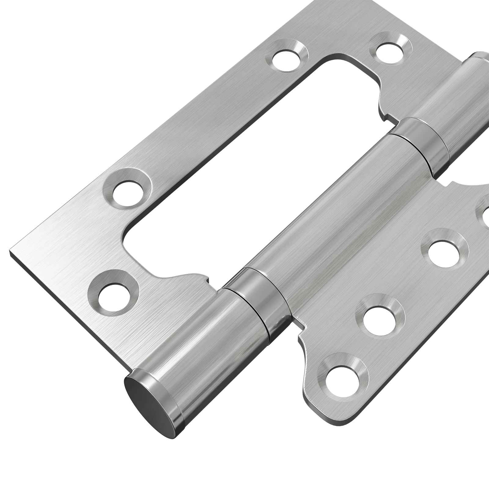 Tečaj 4 kos 100 x 75 x 13 mm Srebrna Jeklo