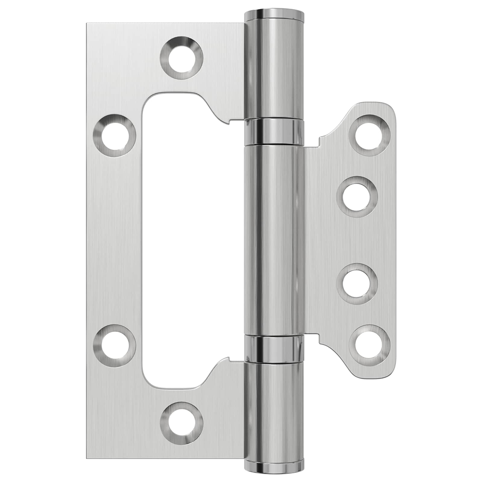 Tečaj 4 kos 100 x 75 x 13 mm Srebrna Jeklo