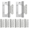 vidaXL Hing 8 tk 105 x 75 x 13 mm H&otilde;bedane Teras