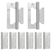 vidaXL Hing 8 tk 125 x 78 x 13 mm H&otilde;bedane Teras