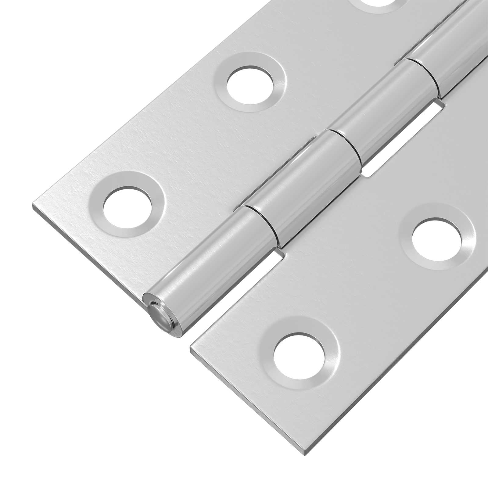 Tečaj 24 kos 44 x 31 x 5 mm Srebrna Jeklo