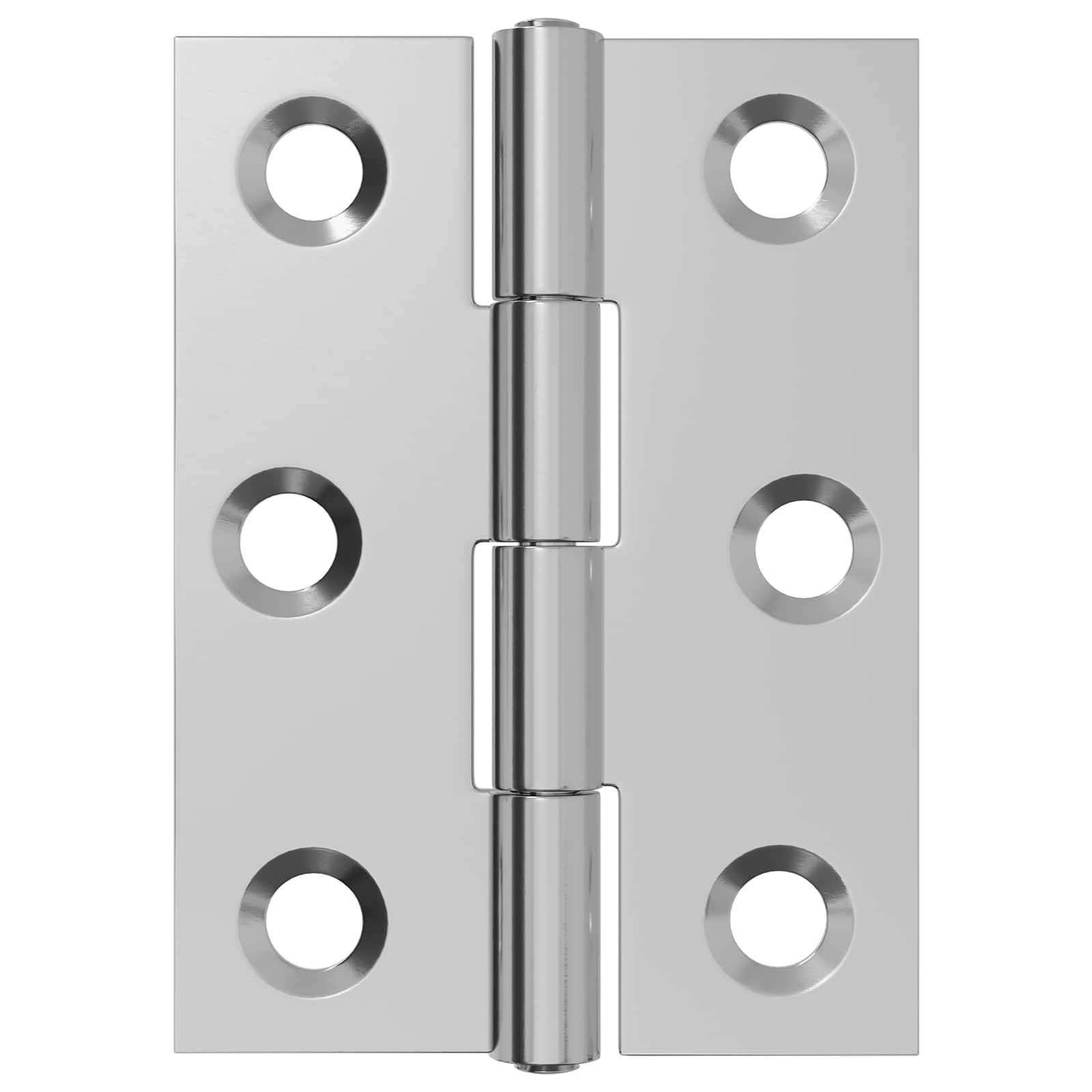 Tečaj 24 kos 44 x 31 x 5 mm Srebrna Jeklo