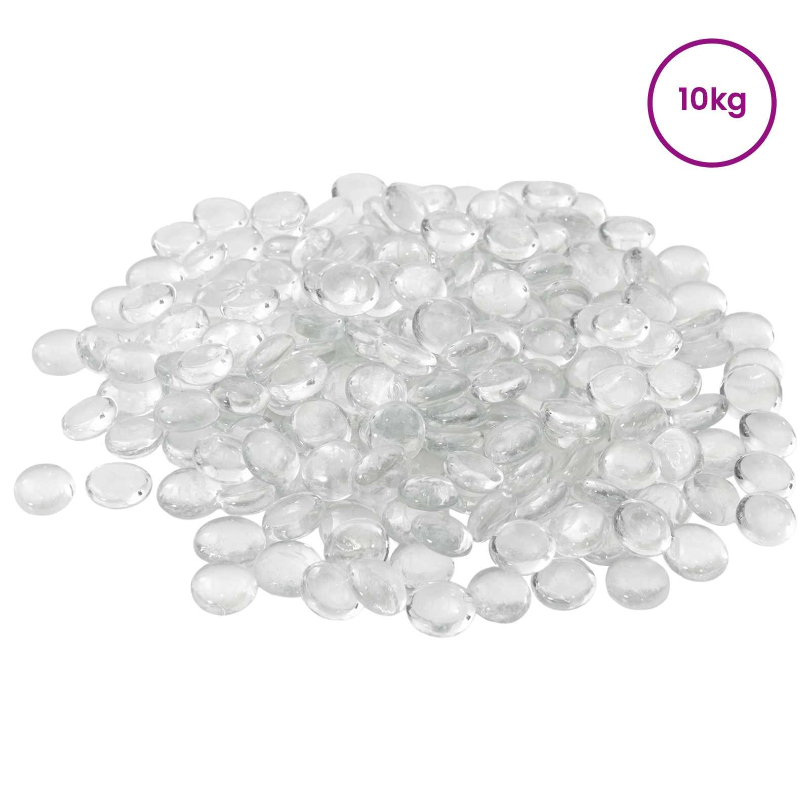 Glasnugget 17-19 mm Transparant Glas image 3