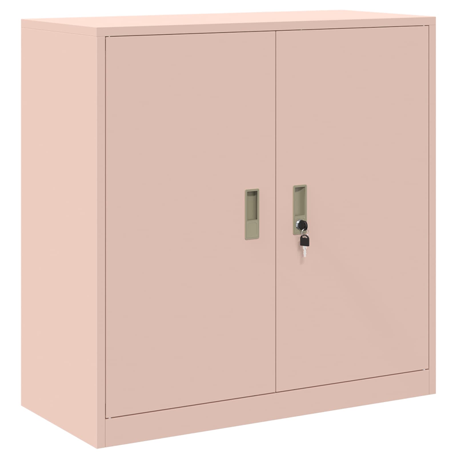 Säilytyskaappi 2 kpl Pinkki 90 x 40 x 130 cm Teräs Lukittava - Image 6