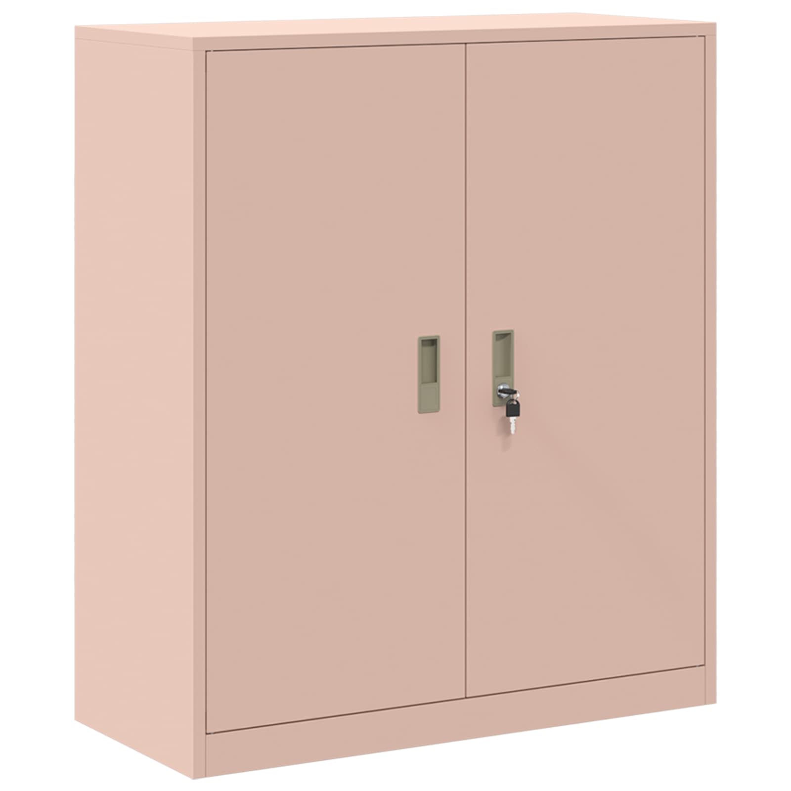 Säilytyskaappi 2 kpl Pinkki 90 x 40 x 145 cm Teräs Lukittava - Image 6