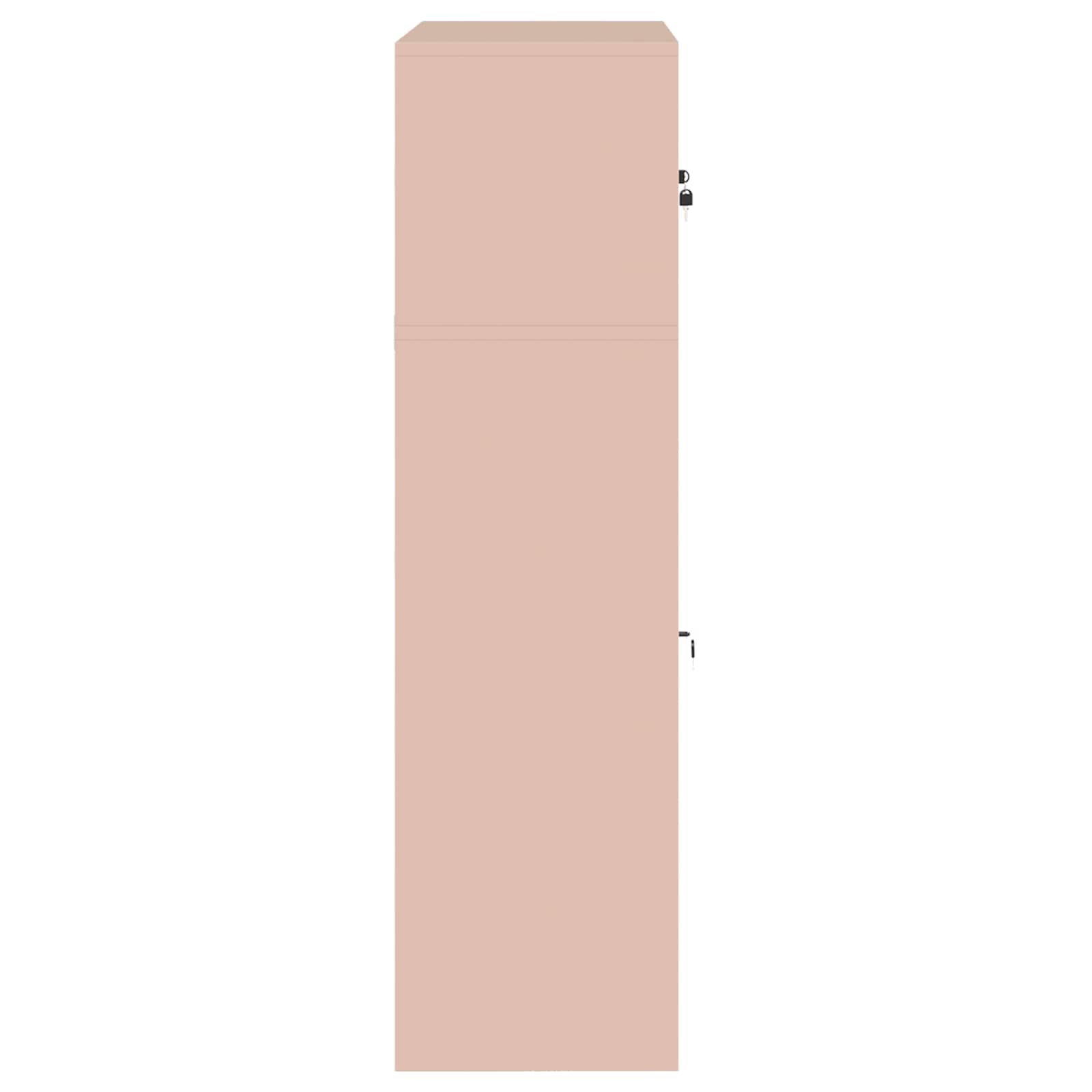 Säilytyskaappi 2 kpl Pinkki 90 x 40 x 145 cm Teräs Lukittava - Image 9