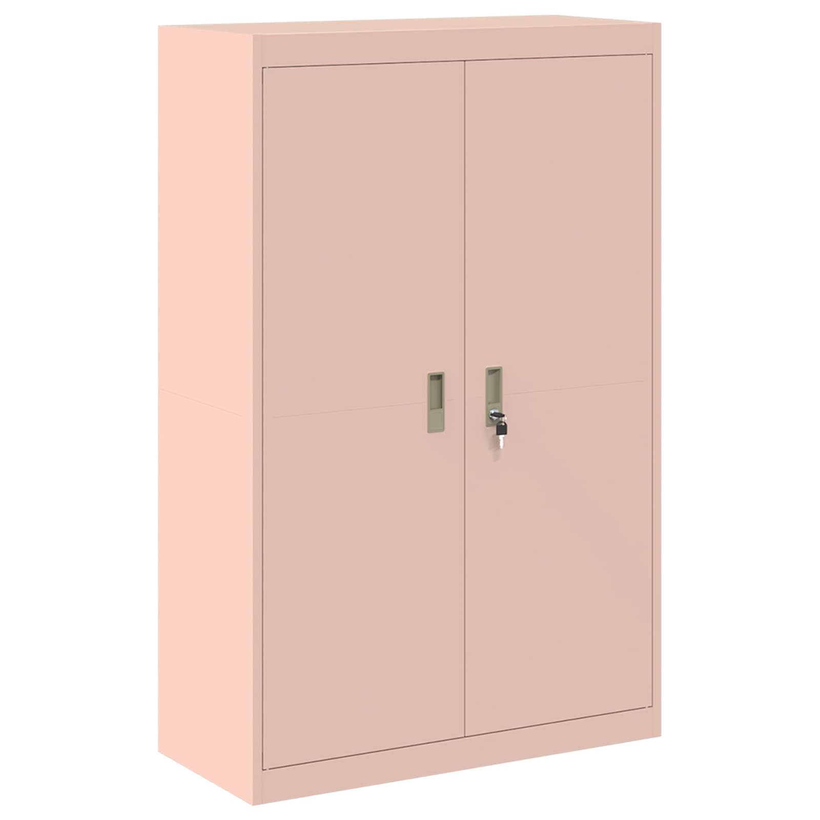 Säilytyskaappi 2 kpl Pinkki 90 x 40 x 180 cm Teräs Lukittava - Image 6