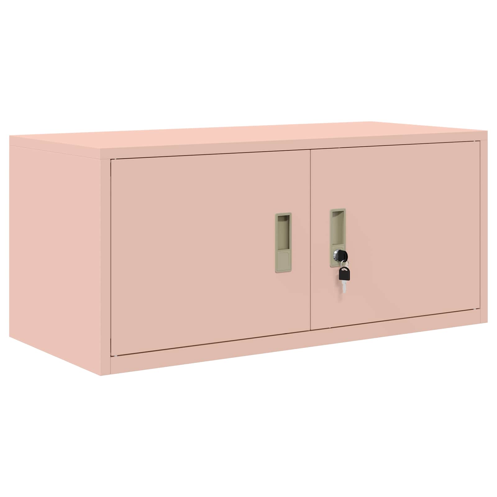 Säilytyskaappi 2 kpl Pinkki 90 x 40 x 220 cm Teräs Lukittava - Image 5