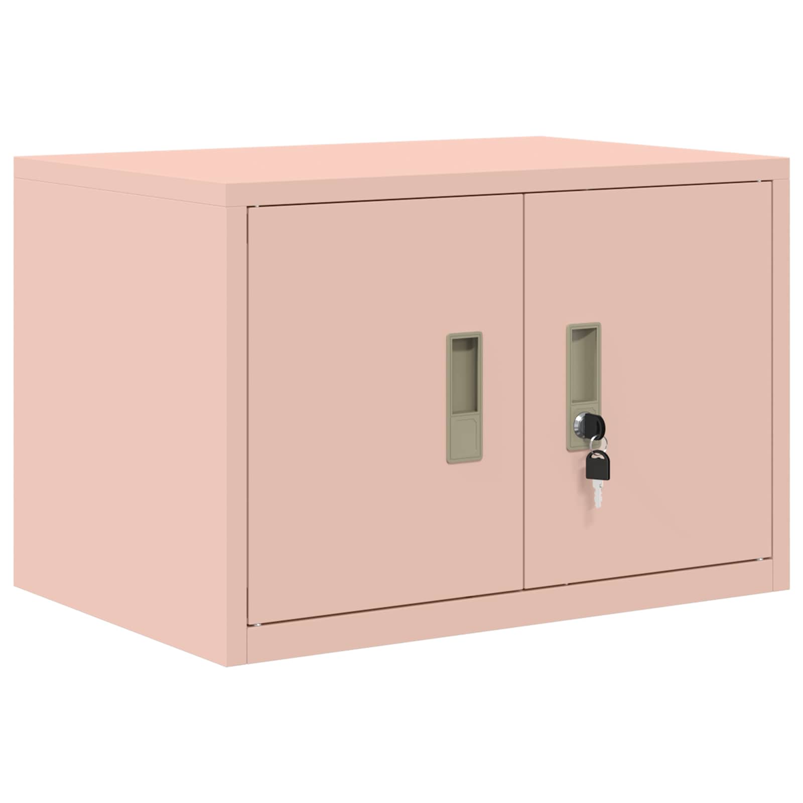 Säilytyskaappi 2 kpl Pinkki 60 x 40 x 130 cm Teräs Lukittava - Image 5