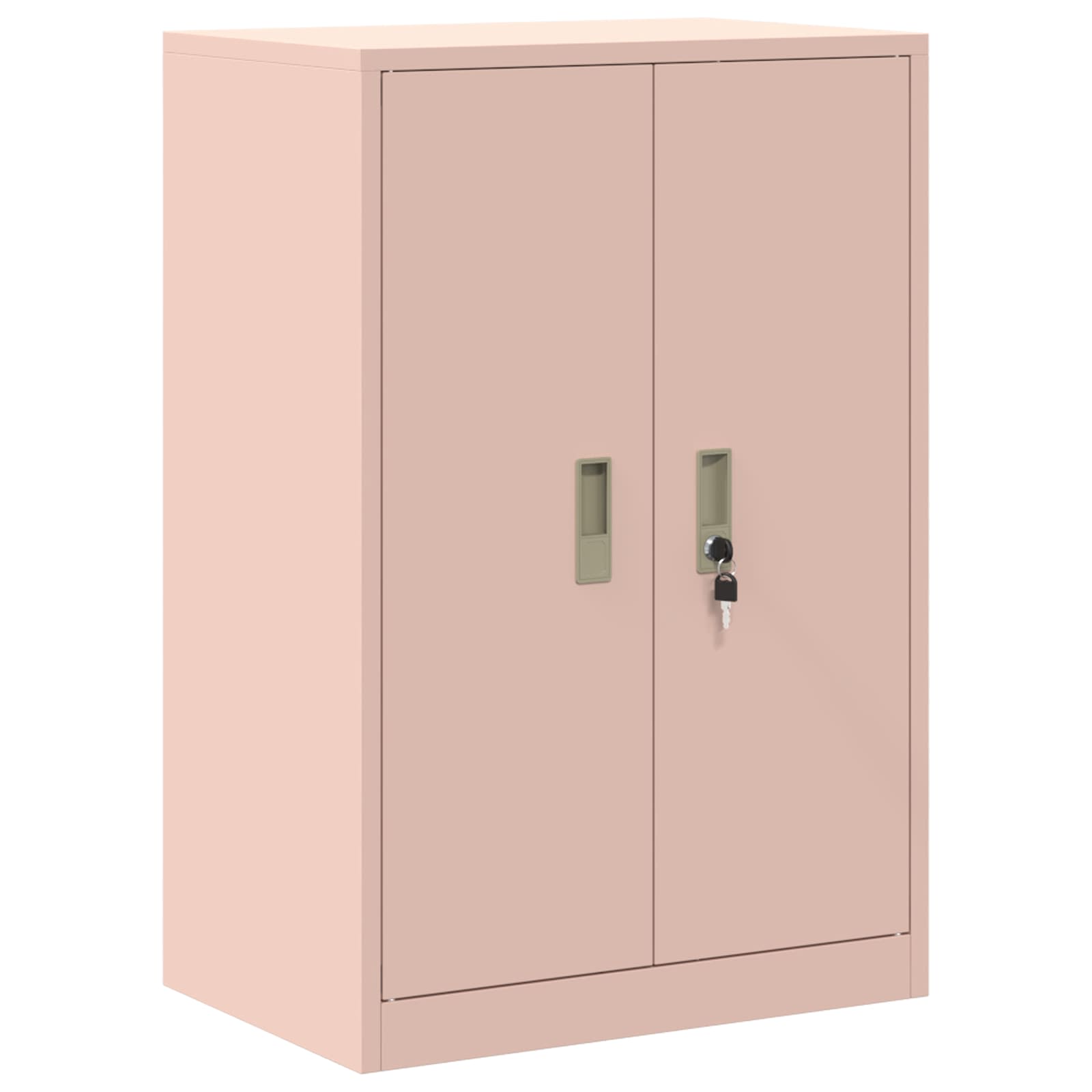 Säilytyskaappi 2 kpl Pinkki 60 x 40 x 130 cm Teräs Lukittava - Image 6