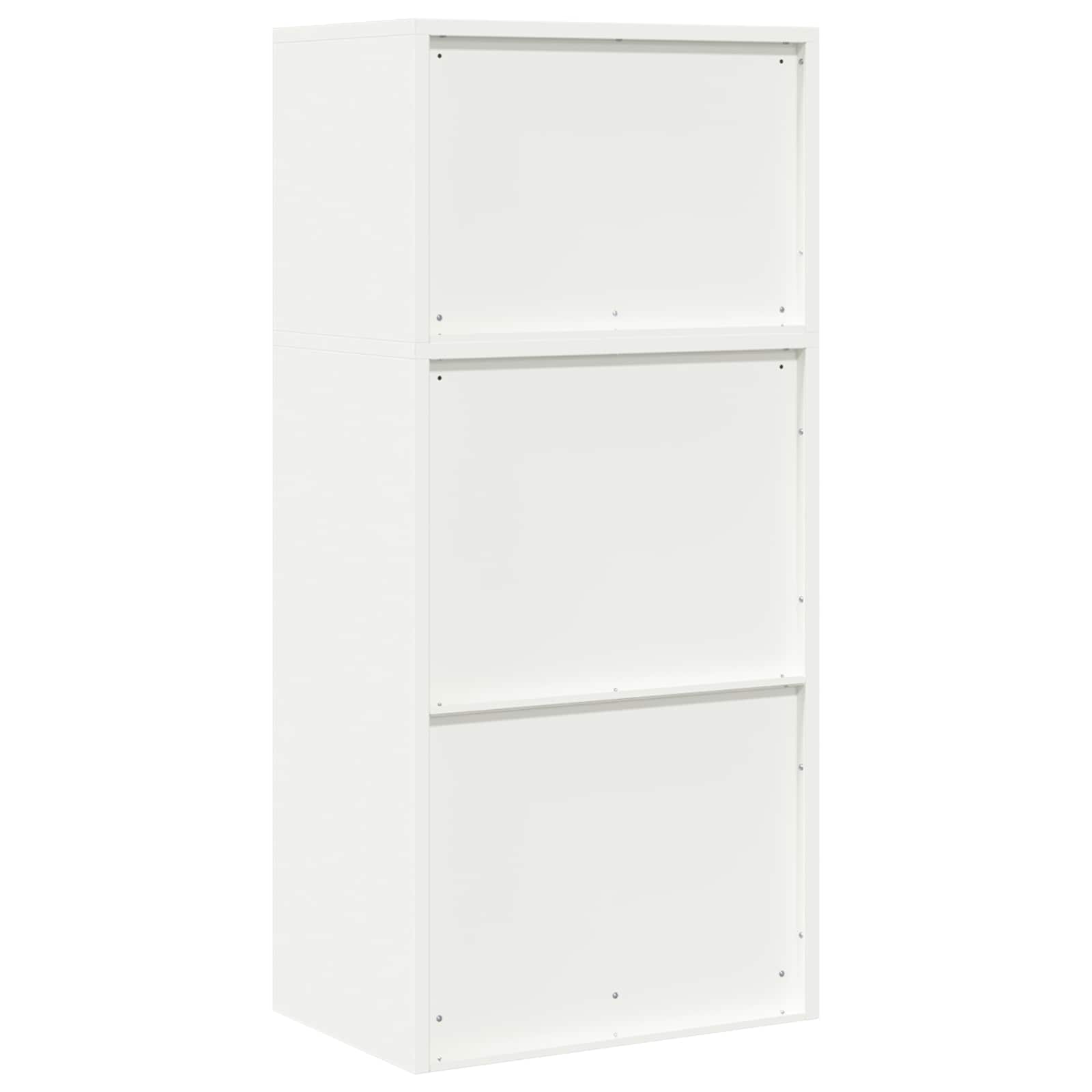 vidaXL Aufbewahrungsschrank 2 stk. Weiß 60 x 40 x 130 cm Stahl – Bild 10