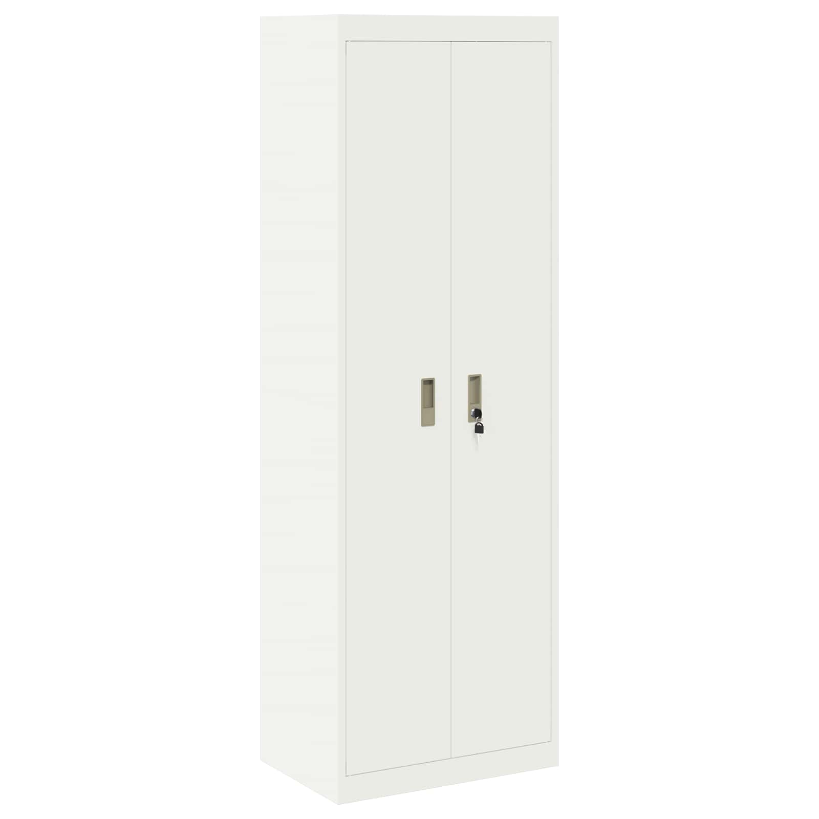 Opbergkast 2 st Wit 60 x 40 x 220 cm Staal Vergrendelbaar | luizaXL | Dé meubelwinkel voor elk interieur Opbergkast 2 st Wit 60 x 40 x 220 cm Staal Vergrendelbaar - Afbeelding 7