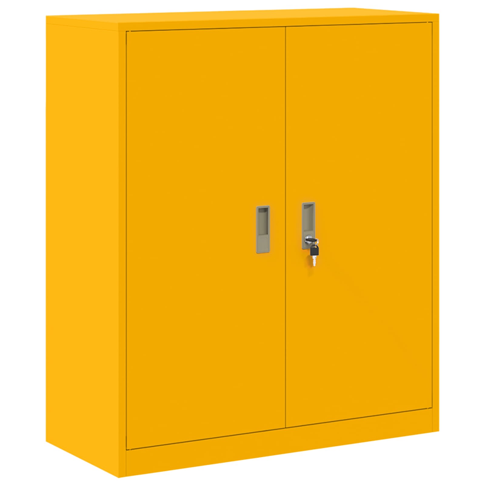 Шкаф за съхранение 2 бр. Горчично жълто 90 x 40 x 175 см — изображение 4