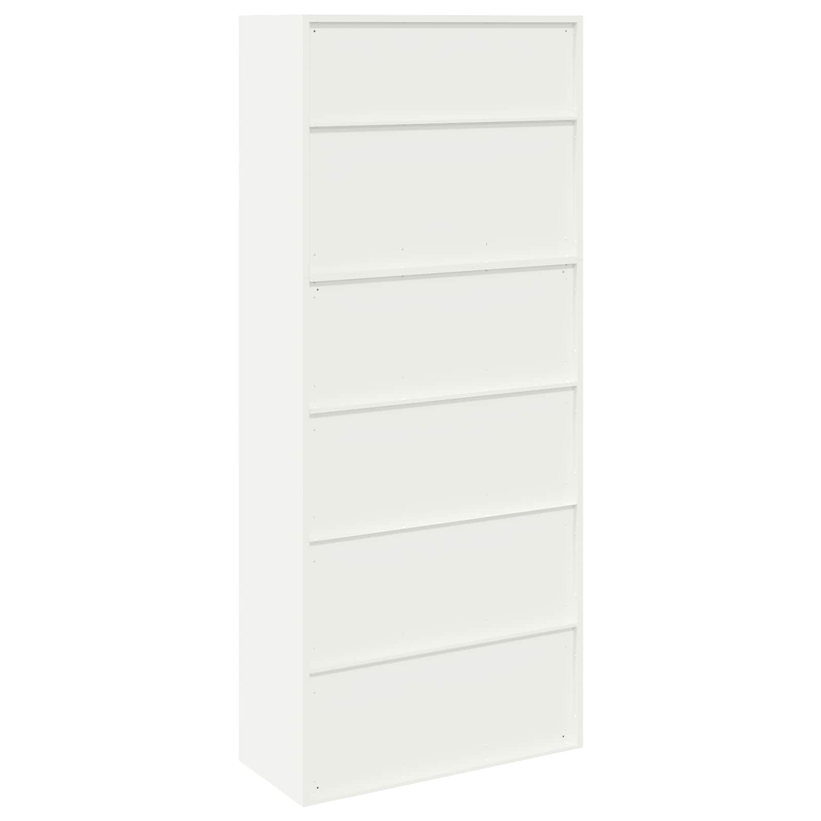 Säilytyskaappi 2 kpl valkoinen 90 x 40 x 210 cm Teräs Lukittava - Image 10