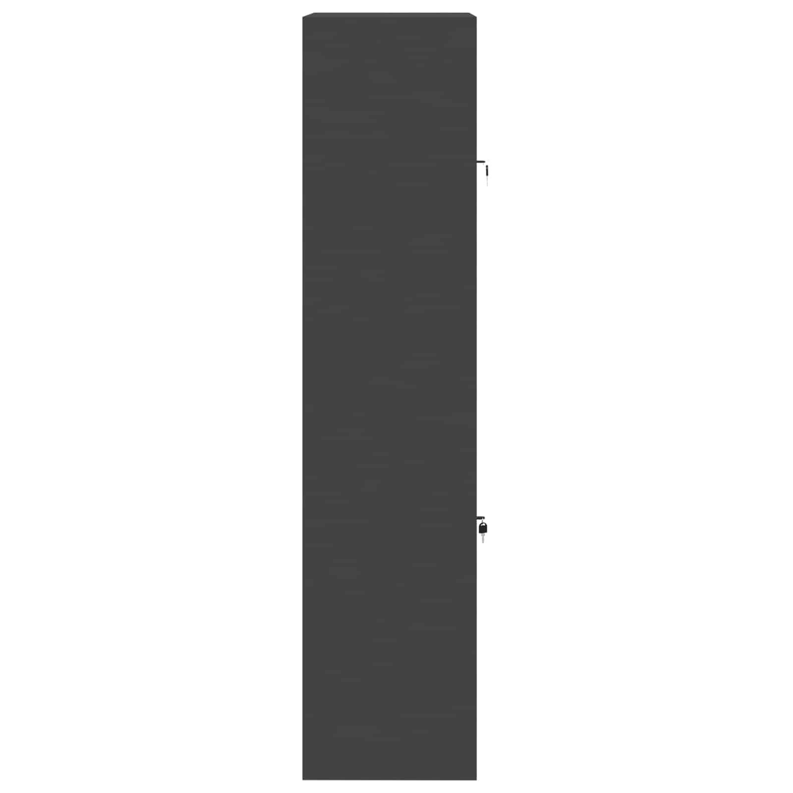 Omarica za shranjevanje 2 kos Črna 80 x 40 x 175 cm Jeklo