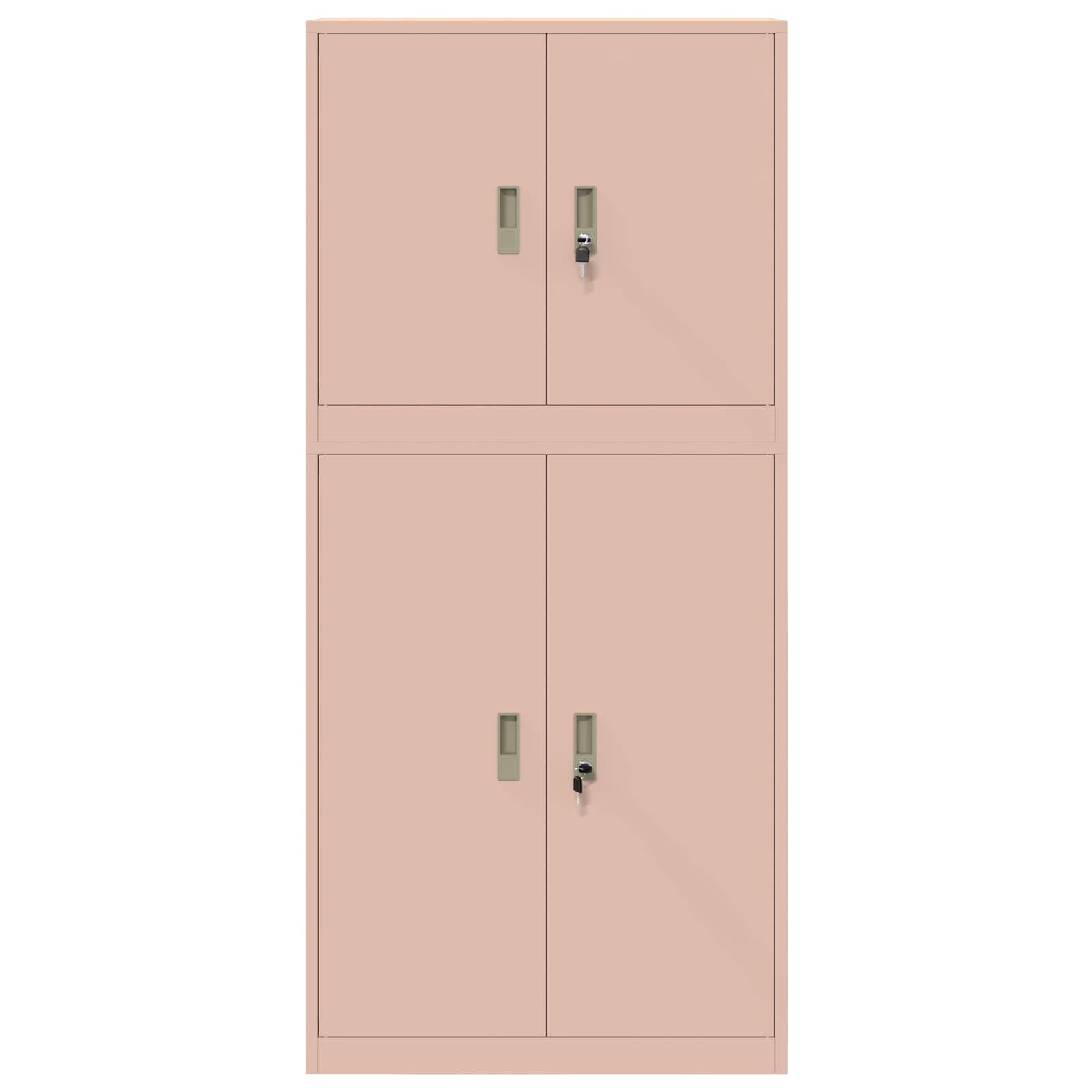 Säilytyskaappi 2 kpl Vaaleanpunainen 80 x 40 x 175 cm Teräs - Image 8