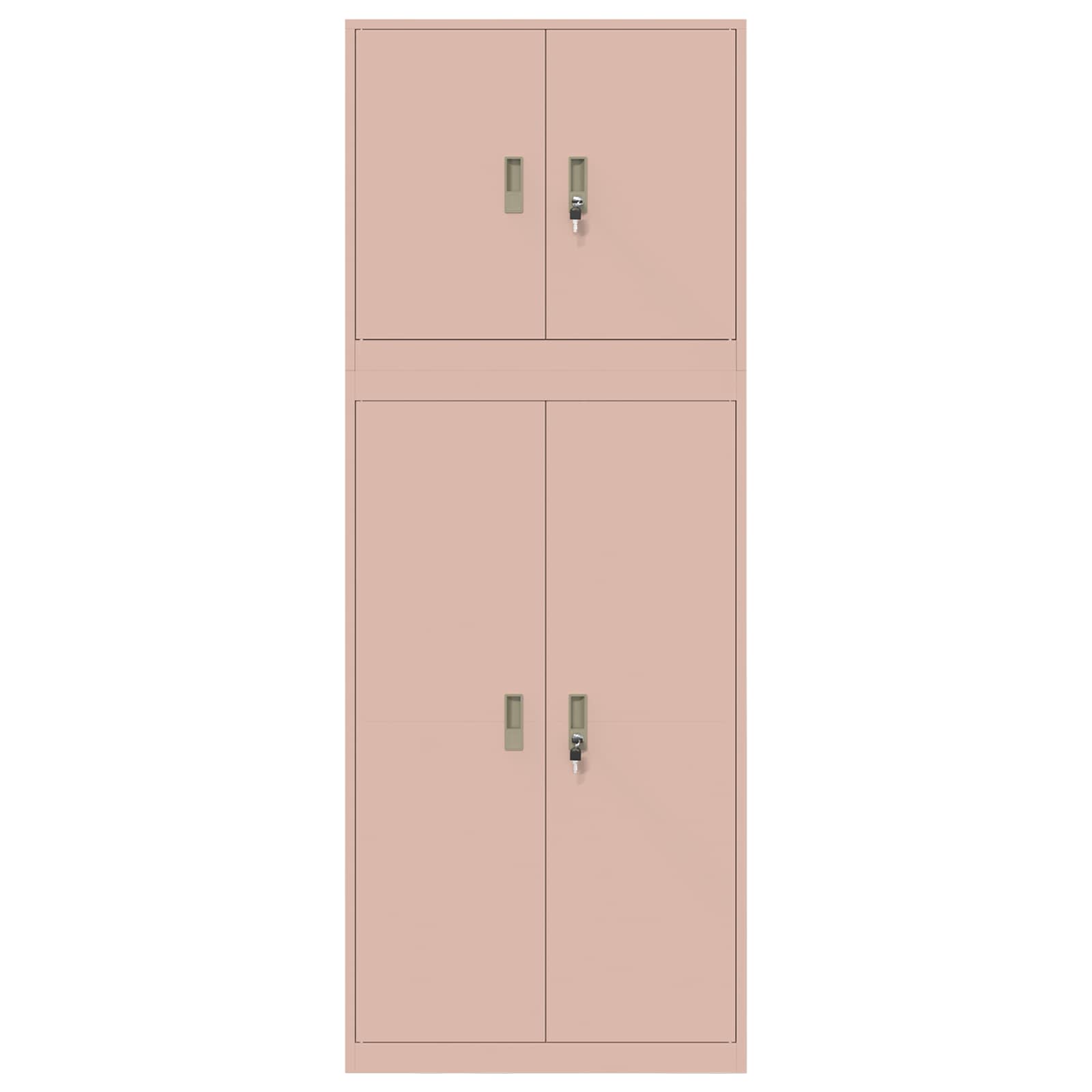Säilytyskaappi 2 kpl Vaaleanpunainen 80 x 40 x 210 cm Teräs - Image 8