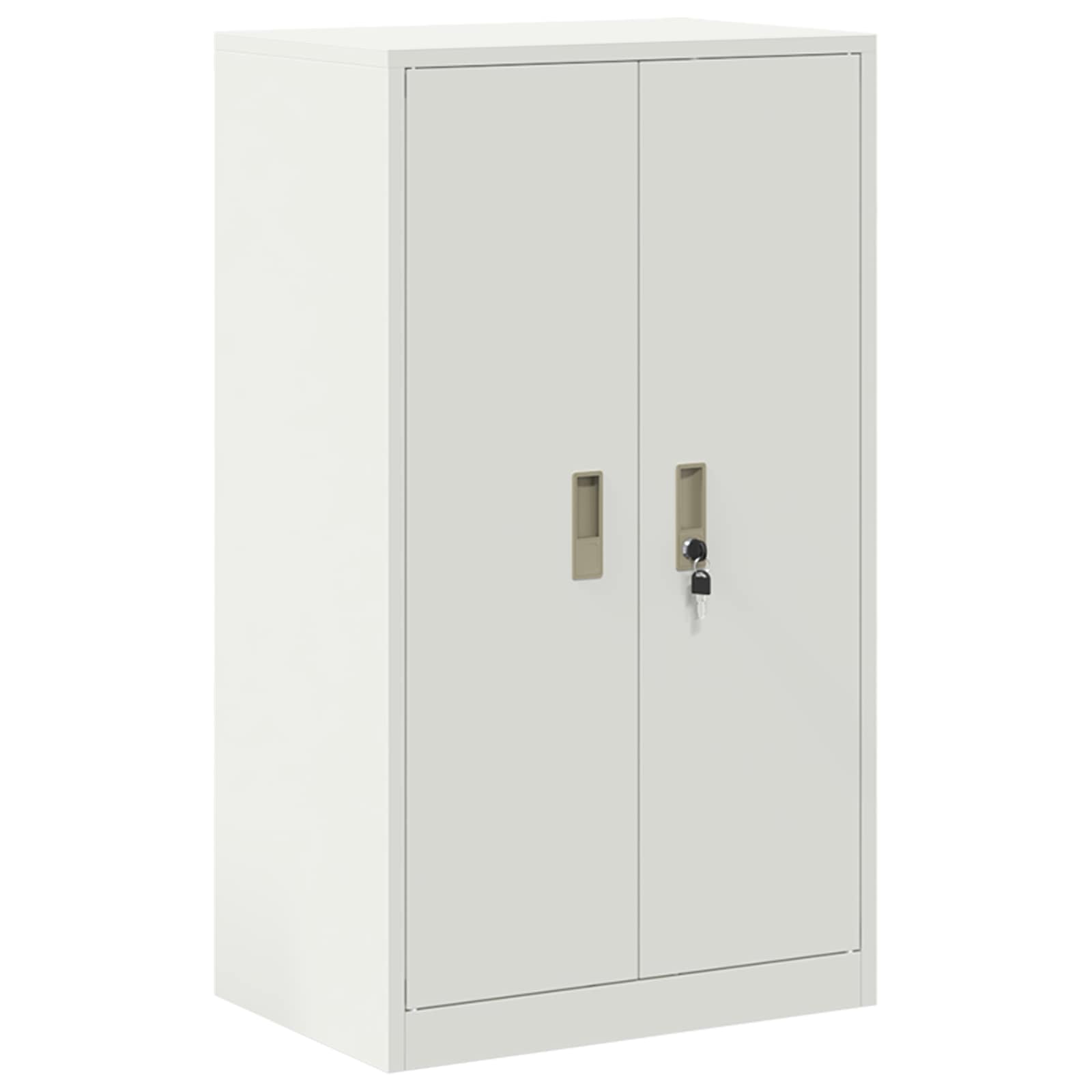 Omarica za shranjevanje 2 kos Bela 60 x 40 x 175 cm Jeklo