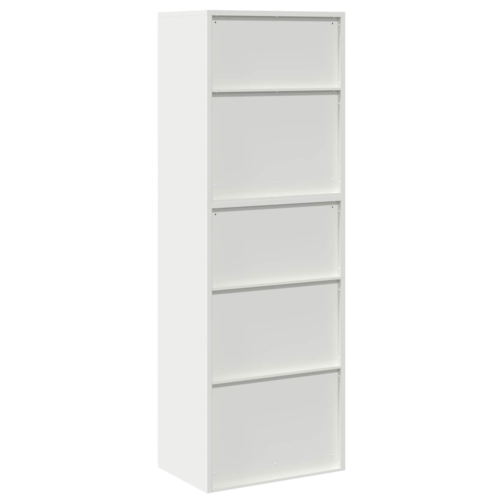 Omarica za shranjevanje 2 kos Bela 60 x 40 x 175 cm Jeklo