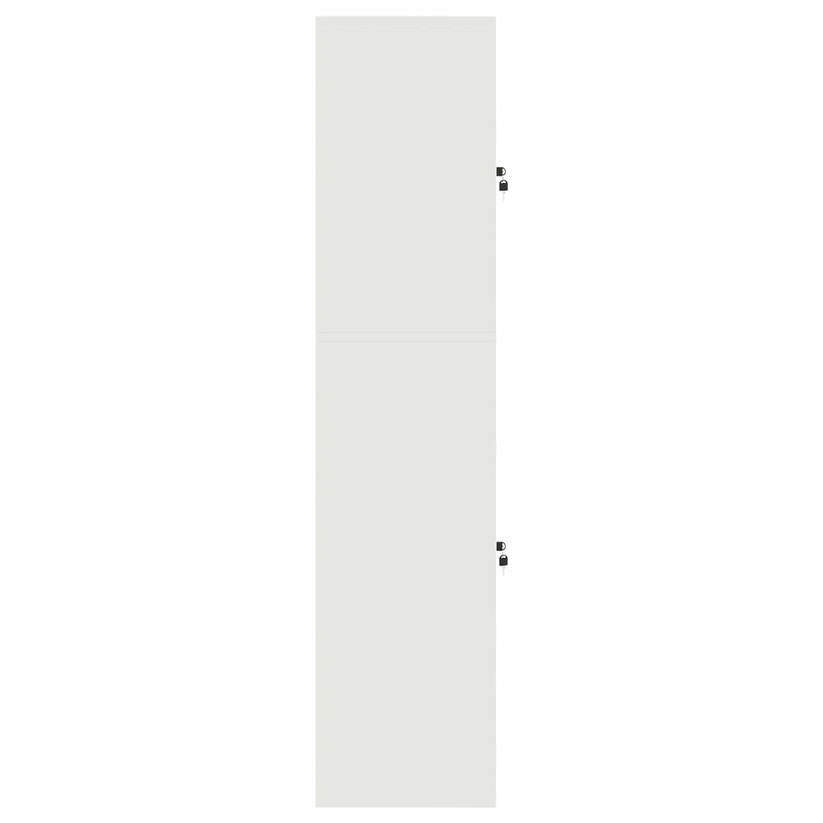 Omarica za shranjevanje 2 kos Bela 60 x 40 x 175 cm Jeklo