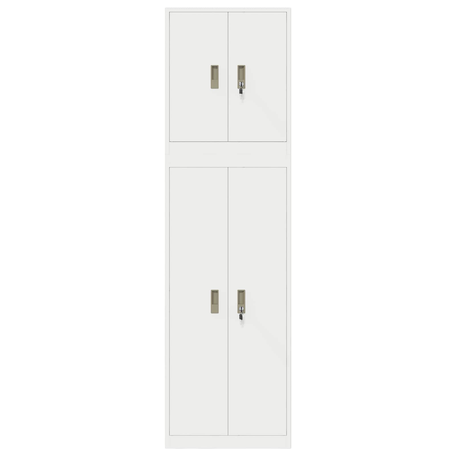 Opbergkast 2 st 60 x 40 x 210 cm Staal Vergrendelbaar | luizaXL | Dé meubelwinkel voor elk interieur Opbergkast 2 st 60 x 40 x 210 cm Staal Vergrendelbaar - Afbeelding 8