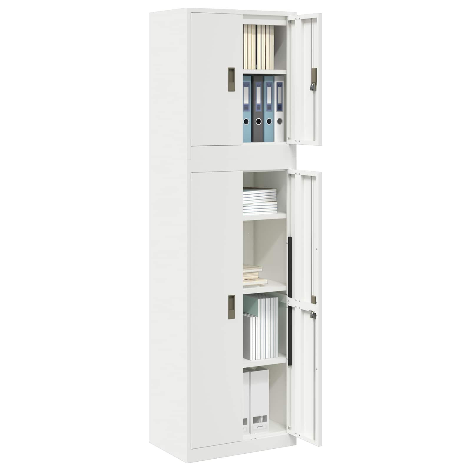 Opbergkast 2 st 60 x 40 x 210 cm Staal Vergrendelbaar | luizaXL | Dé meubelwinkel voor elk interieur Opbergkast 2 st 60 x 40 x 210 cm Staal Vergrendelbaar - Afbeelding 3