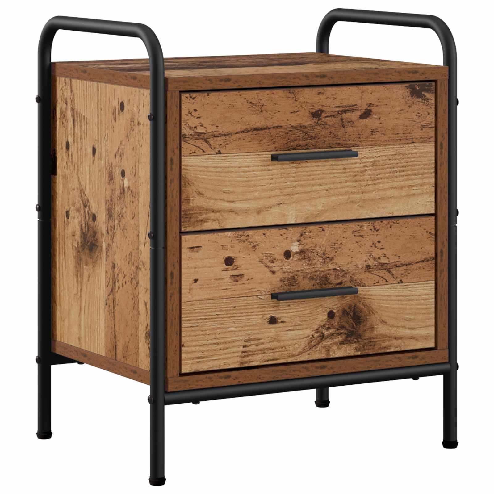 vidaXL Natskab Egetræ 40 x 30 x 50 cm Konstrueret træ