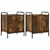 vidaXL &Ouml;&ouml;lambi kapp 2 tk Suitsutatud tamm 40 x 30 x 50 cm Tehispuit