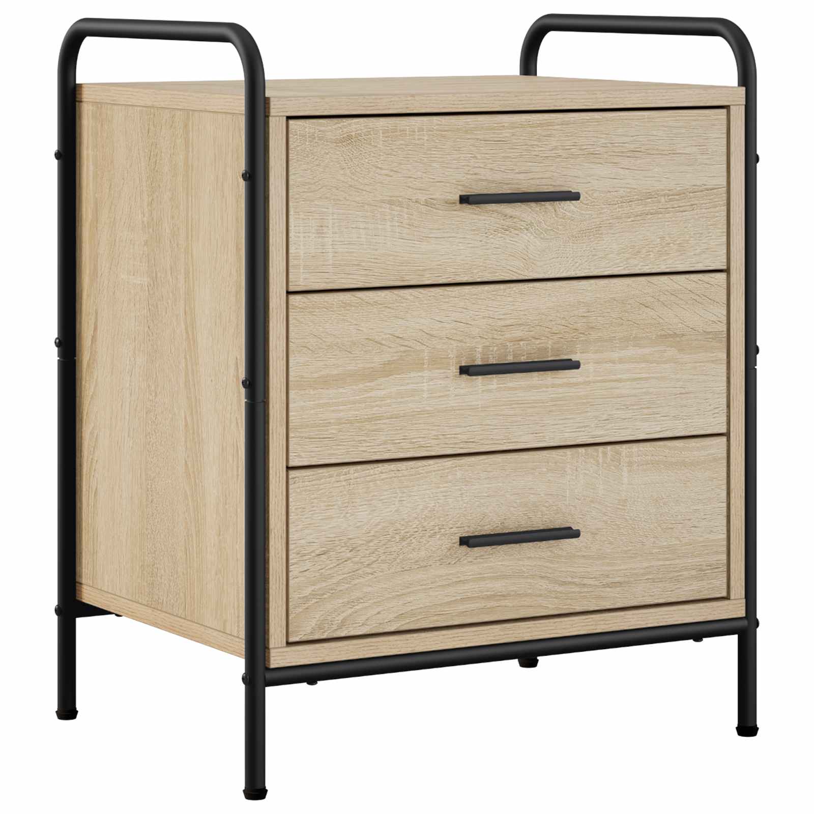 Nočna omarica 2 kos Sonoma hrast 48 x 36,5 x 60 cm