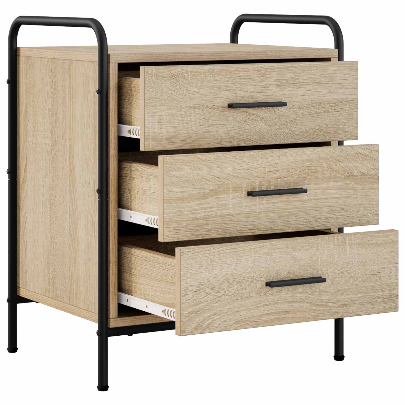 Nočna omarica 2 kos Sonoma hrast 48 x 36,5 x 60 cm