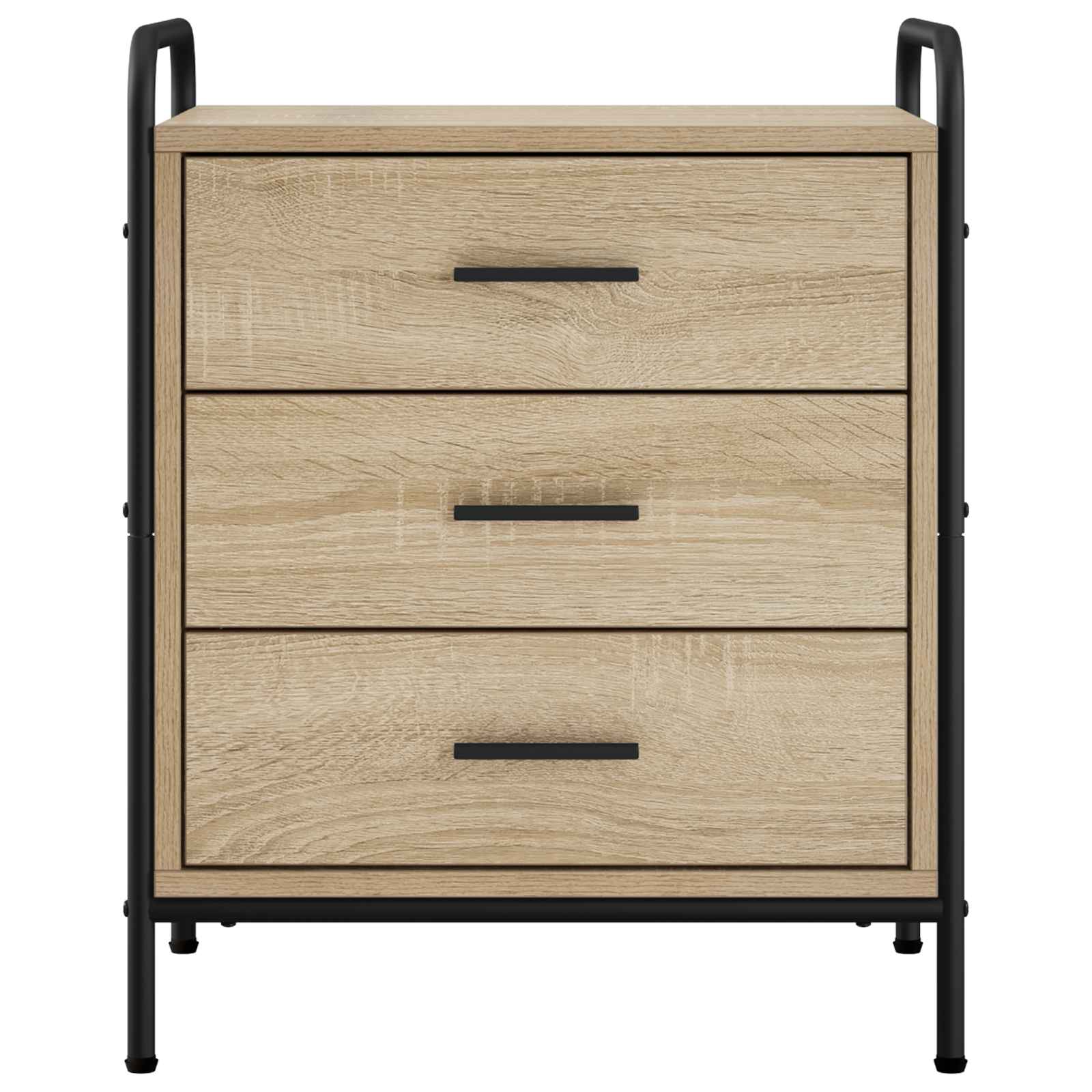 Nočna omarica 2 kos Sonoma hrast 48 x 36,5 x 60 cm